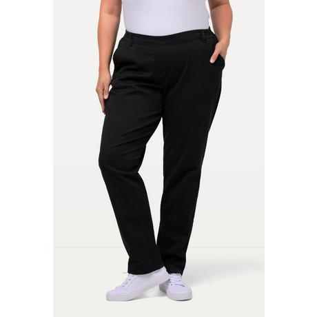 Ulla Popken  Chino Rena, teilelastischer Bund, konisches Bein 