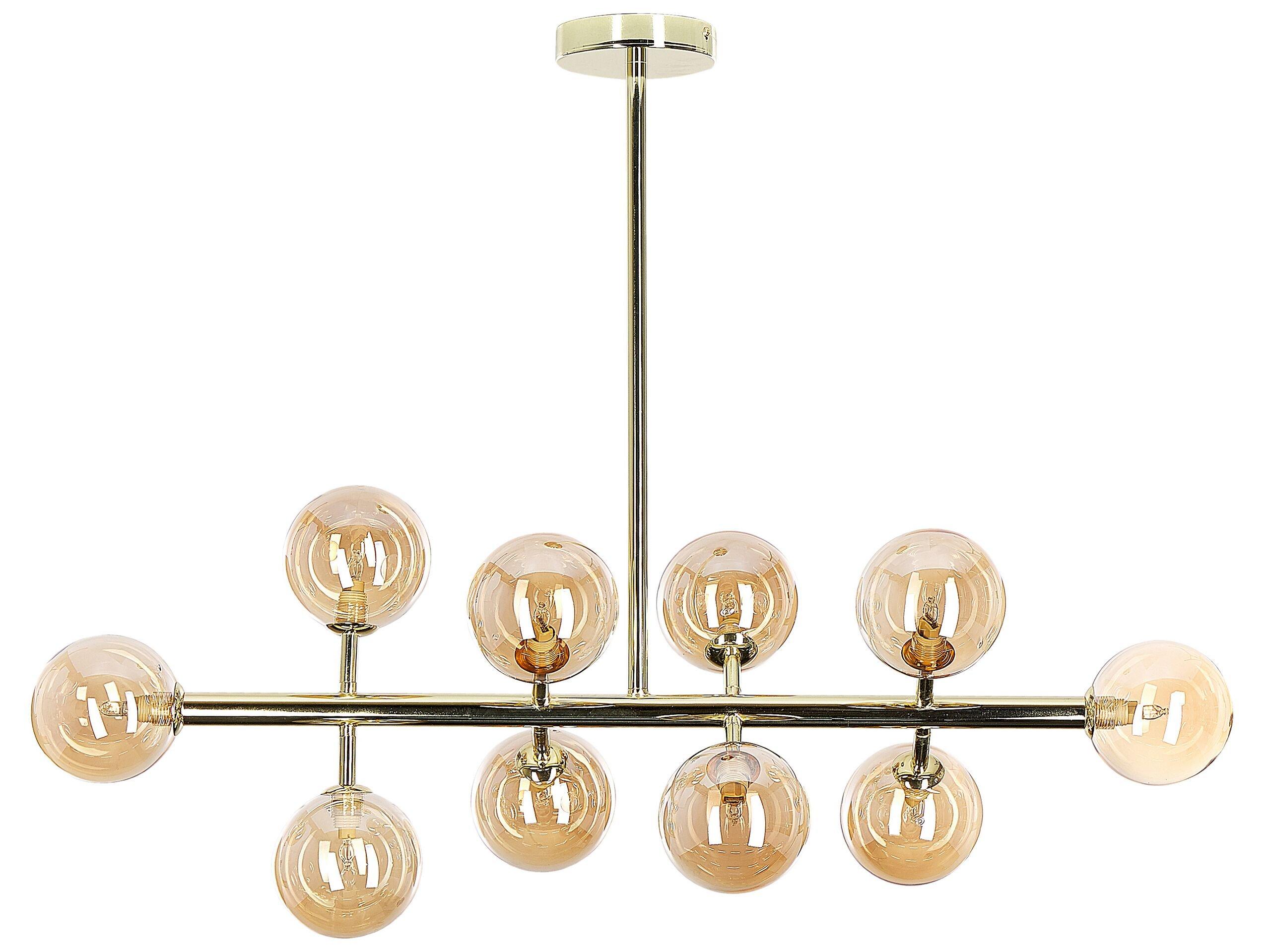 Beliani Lampe suspension en Acier Glamour RAMIS  