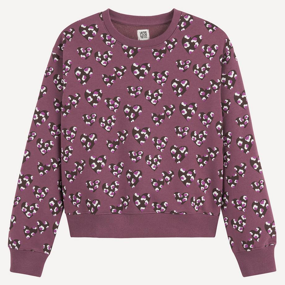 La Redoute Collections  Bedrucktes Sweatshirt mit Herzen 