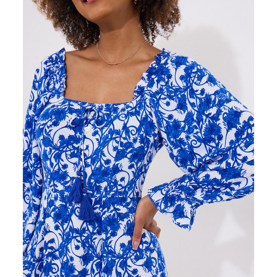 Joe Browns Mini Robe Manches Longues Florale  