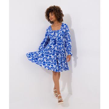 Langärmeliges griechisches Minikleid