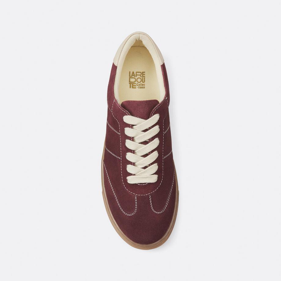 La Redoute Collections Baskets rétro en cuir suédé  