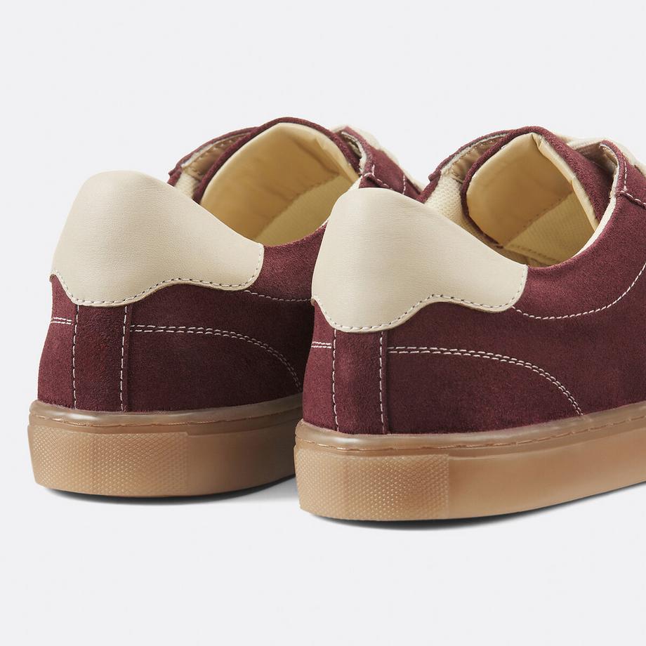 La Redoute Collections Baskets rétro en cuir suédé  