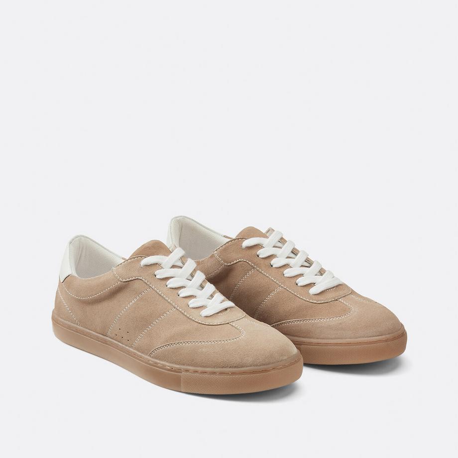 La Redoute Collections Baskets rétro en cuir suédé  