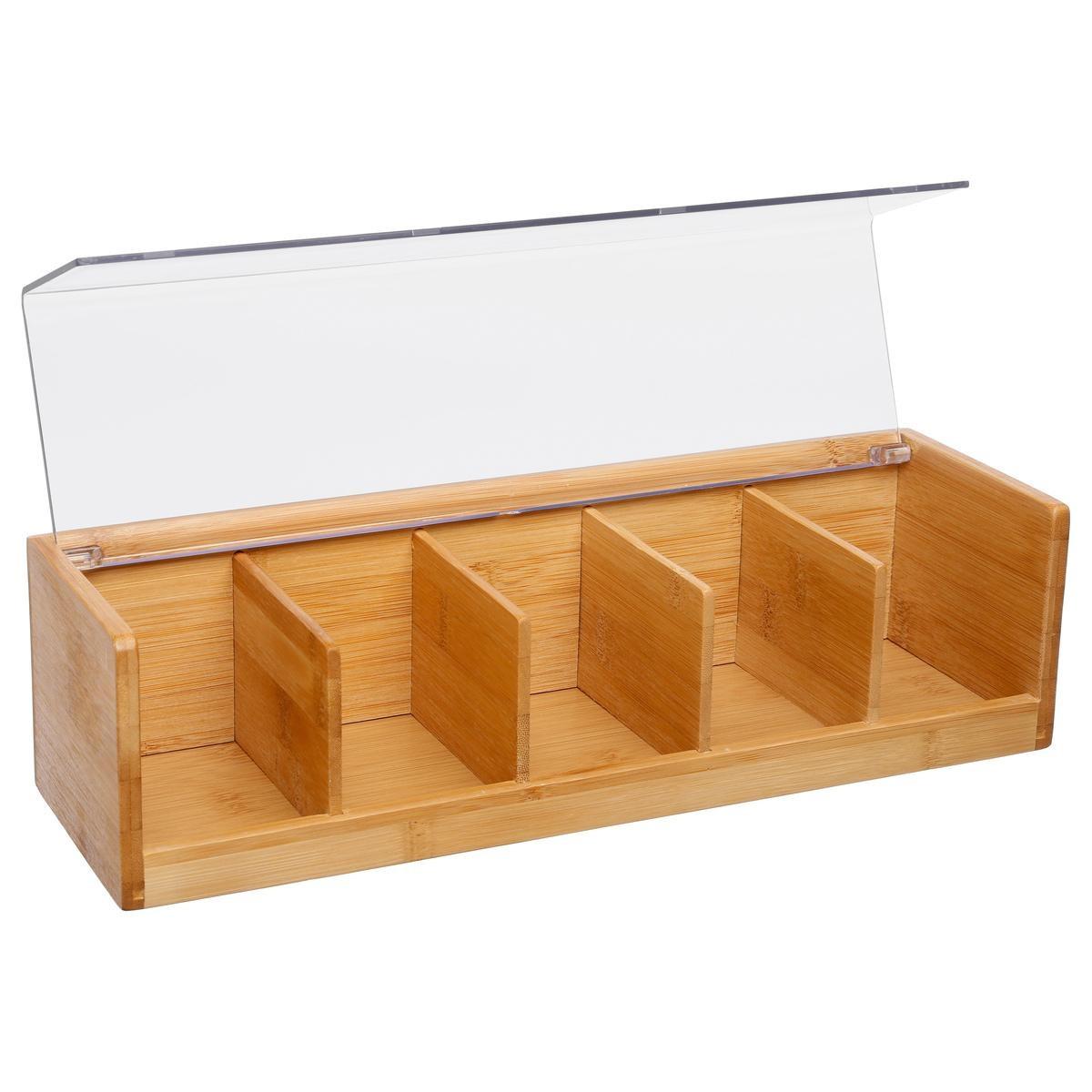 5five Contenitore in bambù con 5 scomparti  
