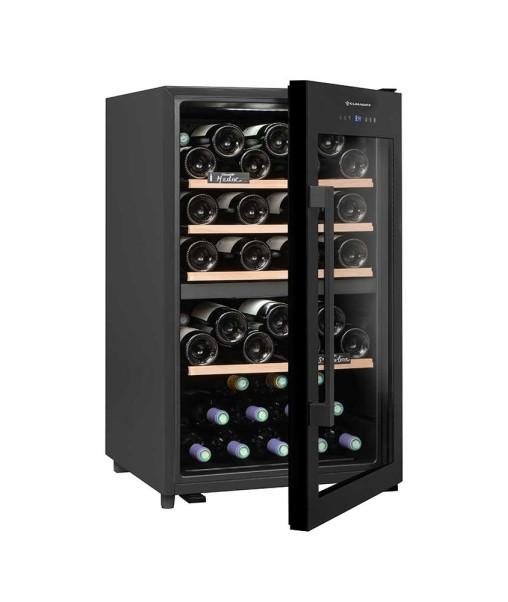 Climadiff Climadiff CLD55B1 cantina vino Raffreddatore di vino ibrido Libera installazione Nero 56 bottiglia/bottiglie  