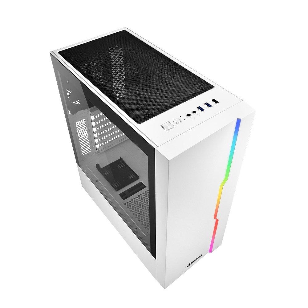 Sharkoon  RGB Slider Midi Tower Bianco 