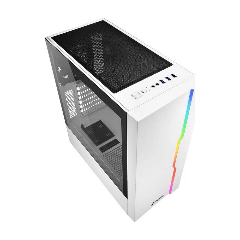 Sharkoon  RGB Slider - Midi Tower - PC - Weiß - ATX - micro ATX - Mini-ITX - Gaming - 15,7 (Midi Tower) 