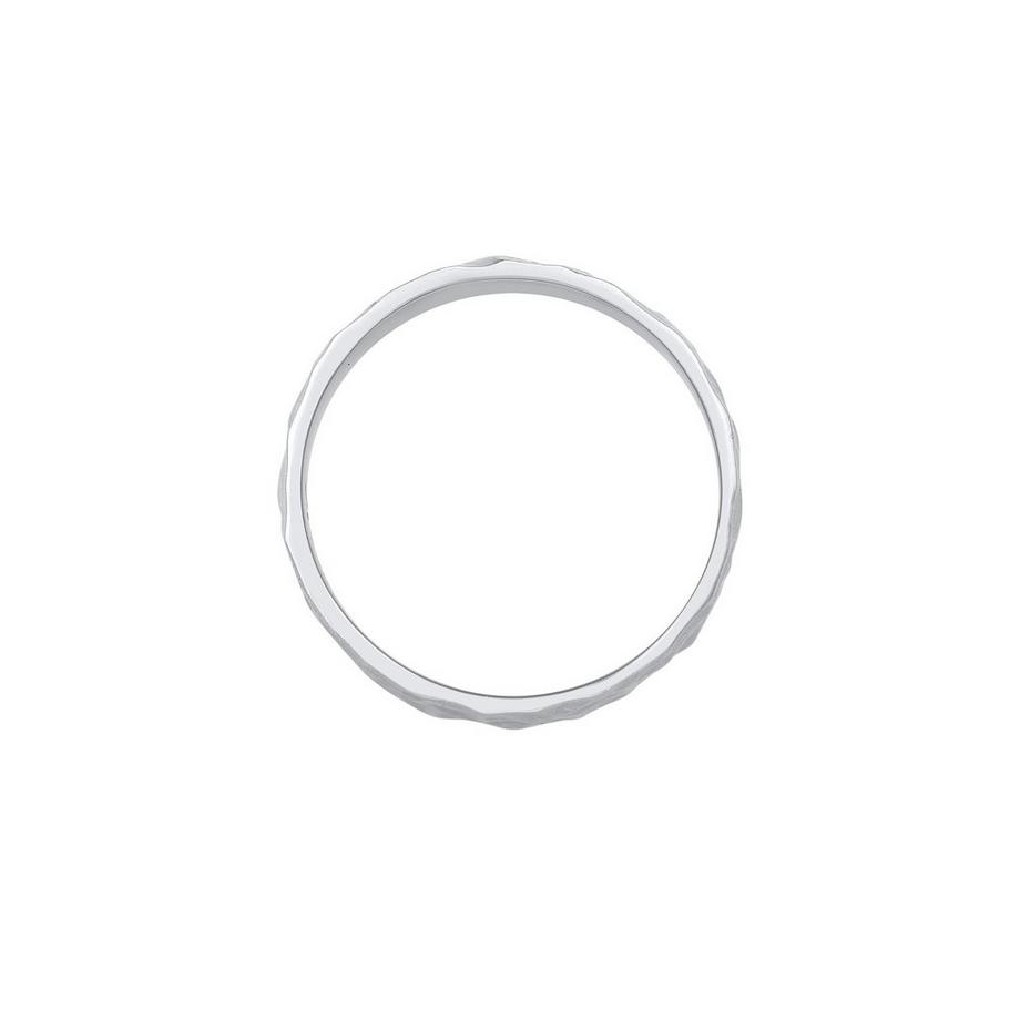 Kuzzoi  Ring  Bandring Gehämmert Oxidiert 925 Silber 