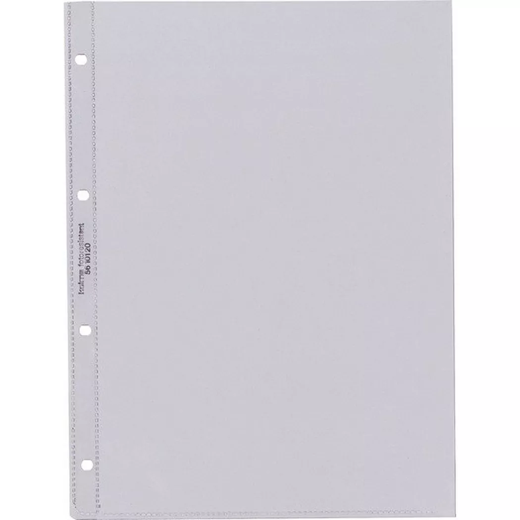 Kolma -  Zeigebuchtasche transparent A4 56.101.20 Foto/Copy Resistant 100 Stk., 100 Stück