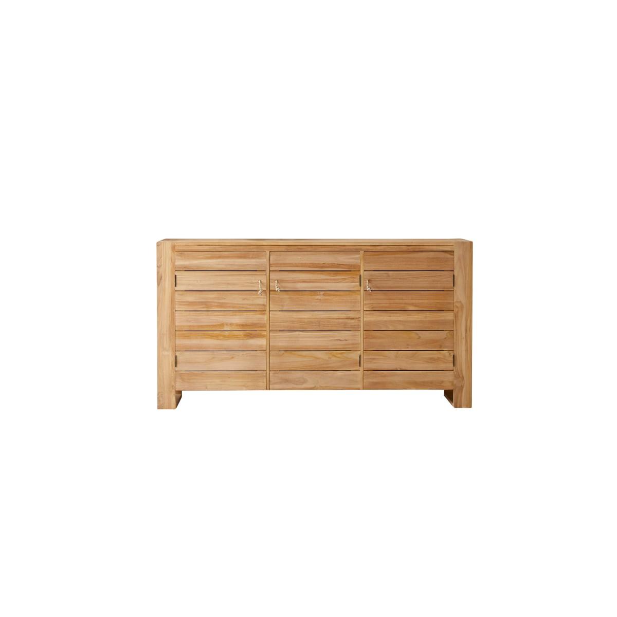 Tikamoon  Buffet in teak massello 170 cm Minimalys 