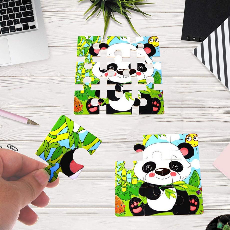 Activity-board  Holztierpuzzle und Organizer-Tasche für jedes Puzzle für Kinder 