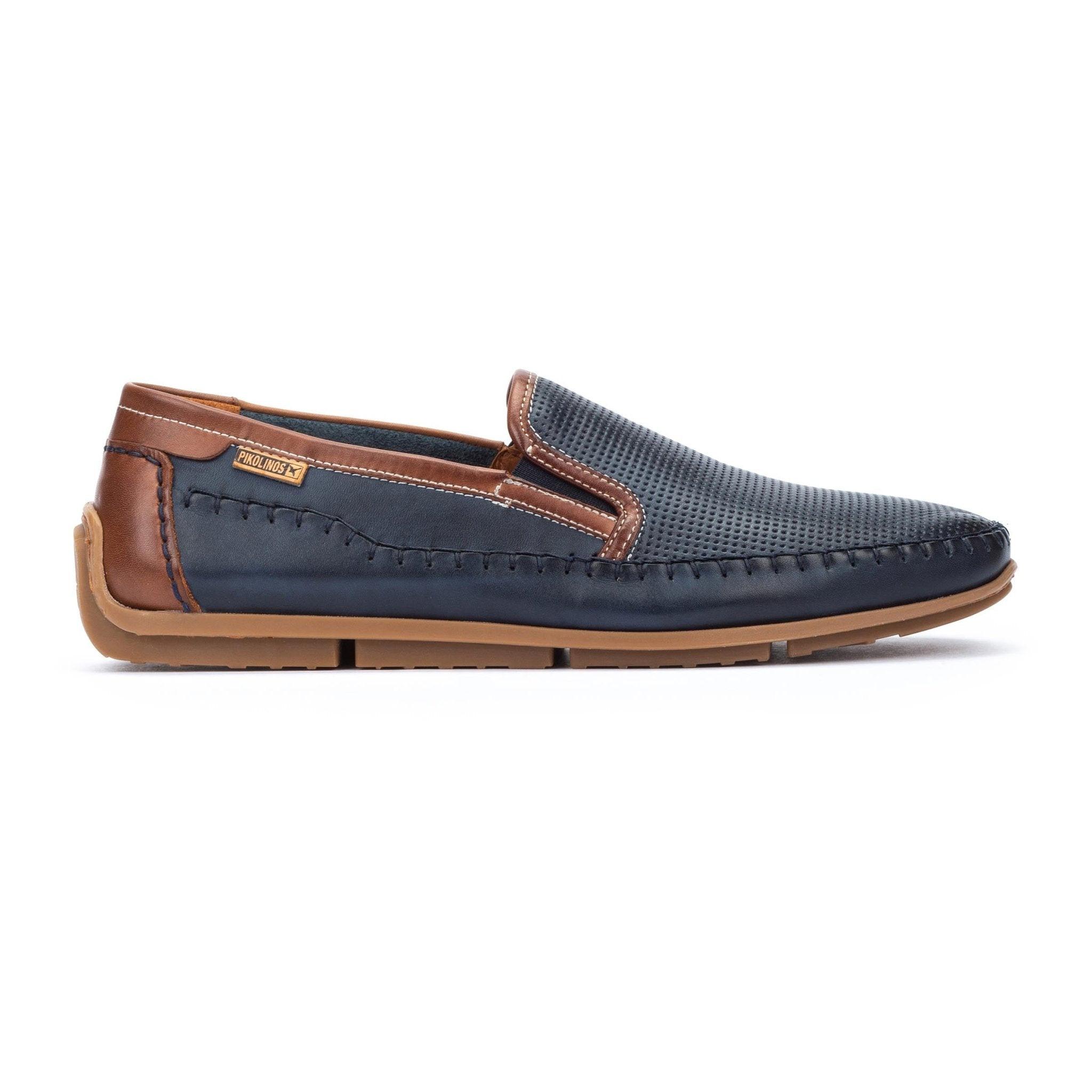 Image of Conil - Leder Mokassin Herren Blau 43