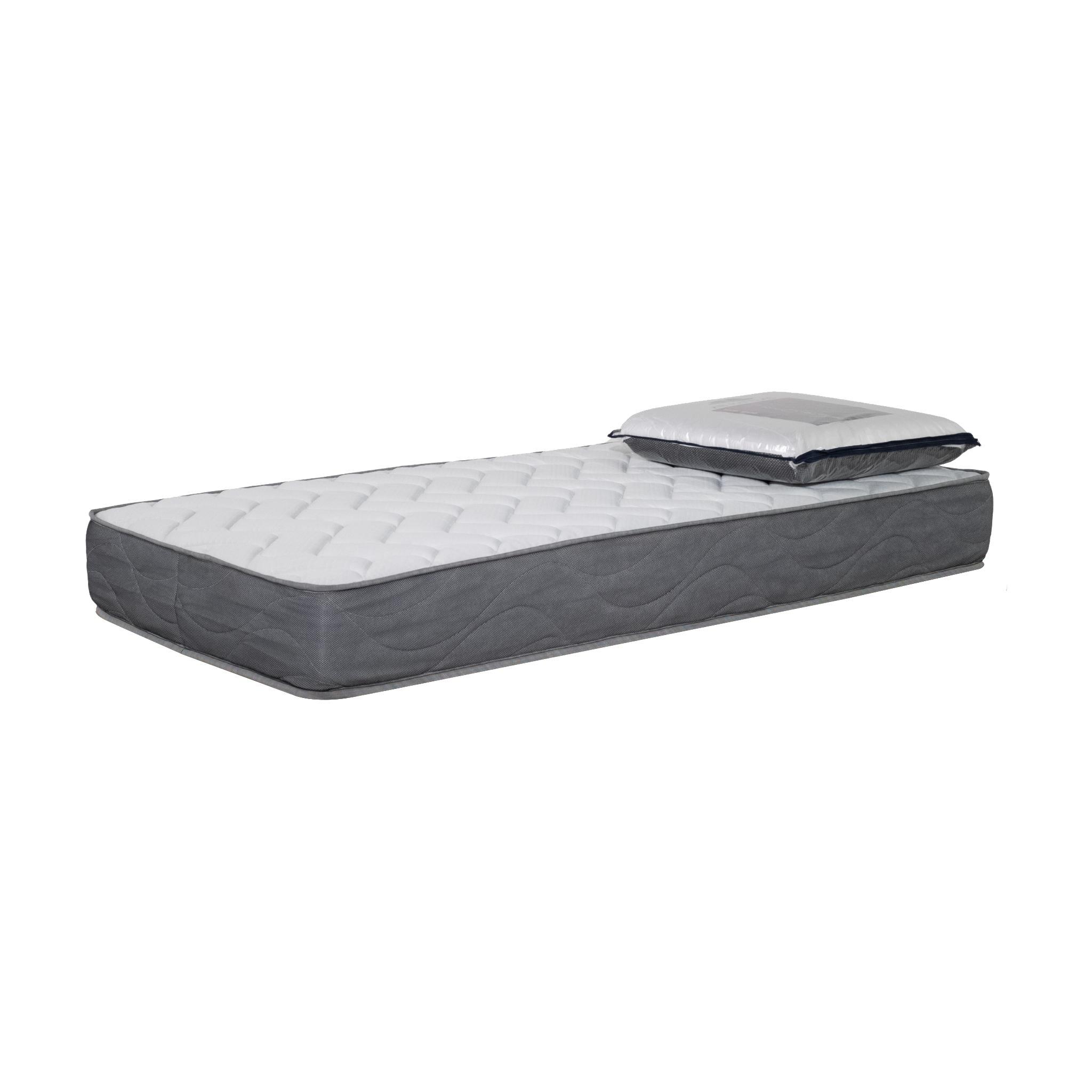 AB Matelas Materasso di lusso | 90x190 cm con 1 cuscino viscoelastico 60x60cm | 35 kg/m³ schiuma | 24 cm  