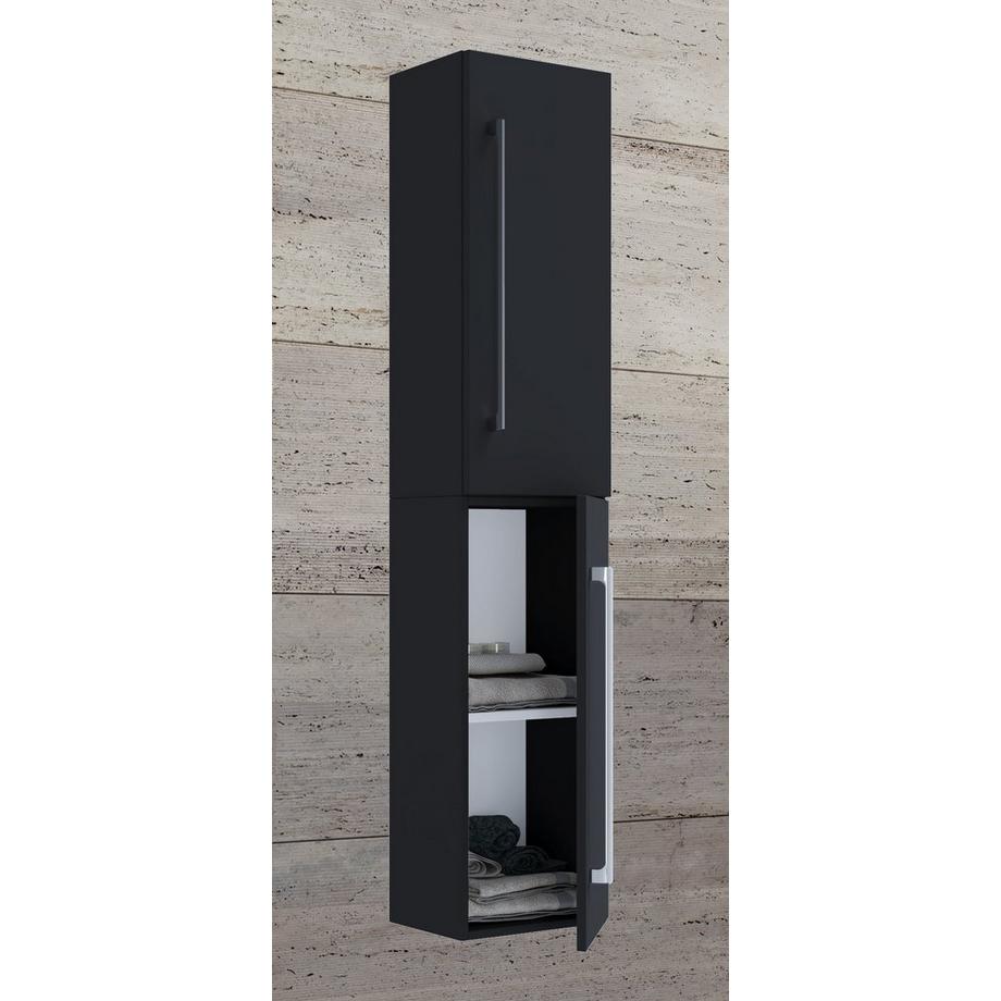 VCM Holz Badezimmerschrank | Badmöbel | Wandschrank | Badregal | Badschrank | Hochschrank | Maße ca. H. 150 x B. 33 x T. 22 cm - Badinos 2  