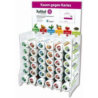 HERBA  Xylitol Zahnpflegekaugummi, 6 Sorten ass. Display 72 Dosen à 30 Stk. 