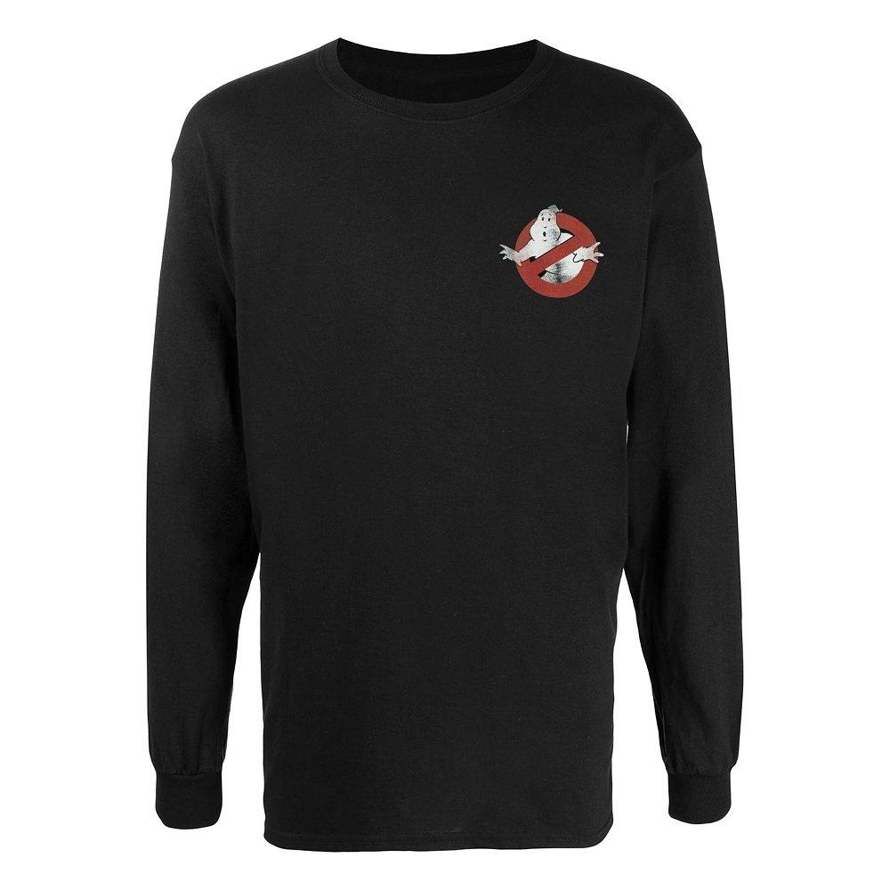 Image of Who You Gonna Call Tshirt Langärmlig Herren Schwarz S