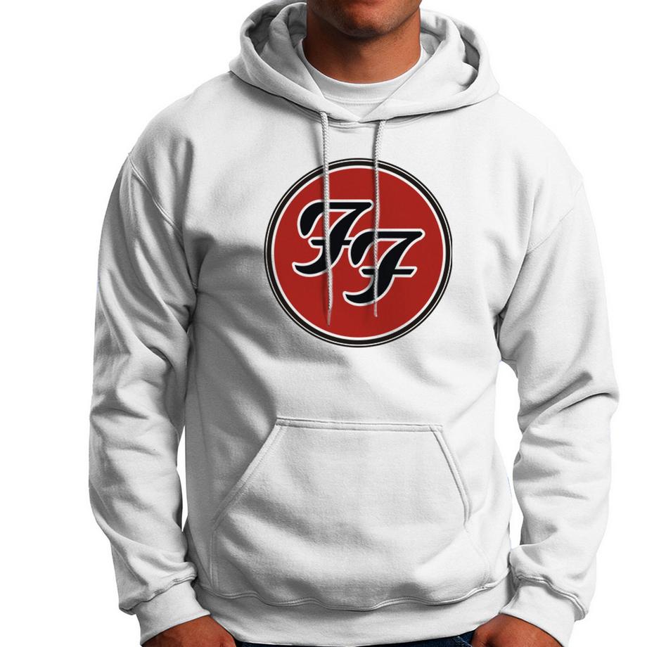 Foo Fighters Sweat à capuche FF avec logo  