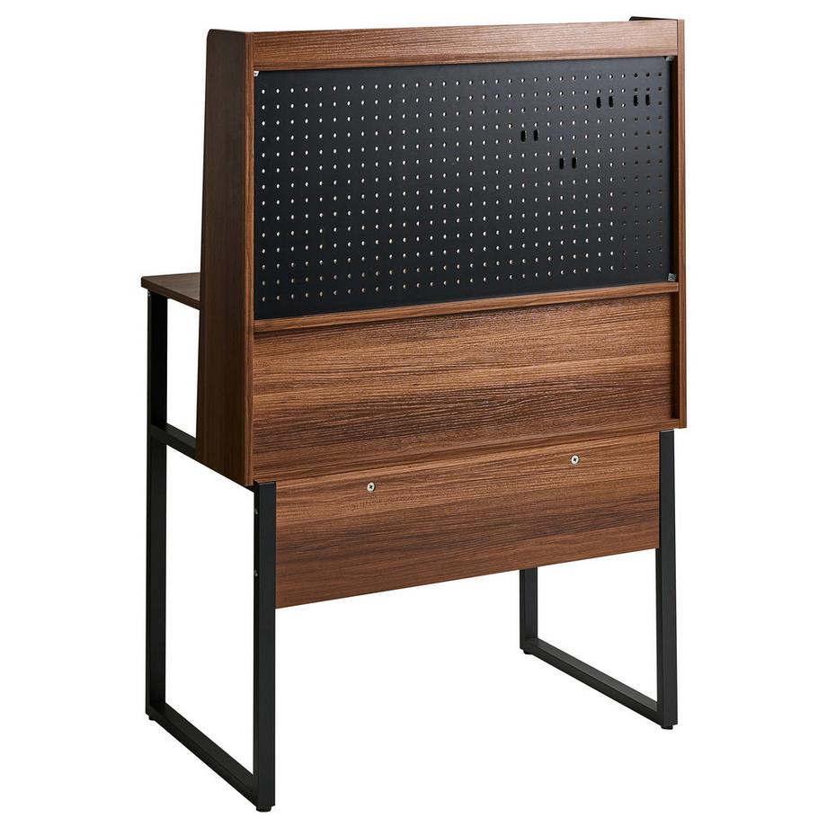 Beliani Bureau d'appoint avec panneau perforé en Panneau de particules de bois Moderne BUXTON  