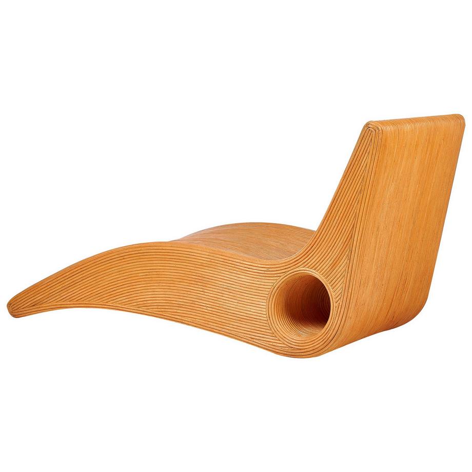 Beliani Sonnenliege aus Rattan Modern AIROLE  