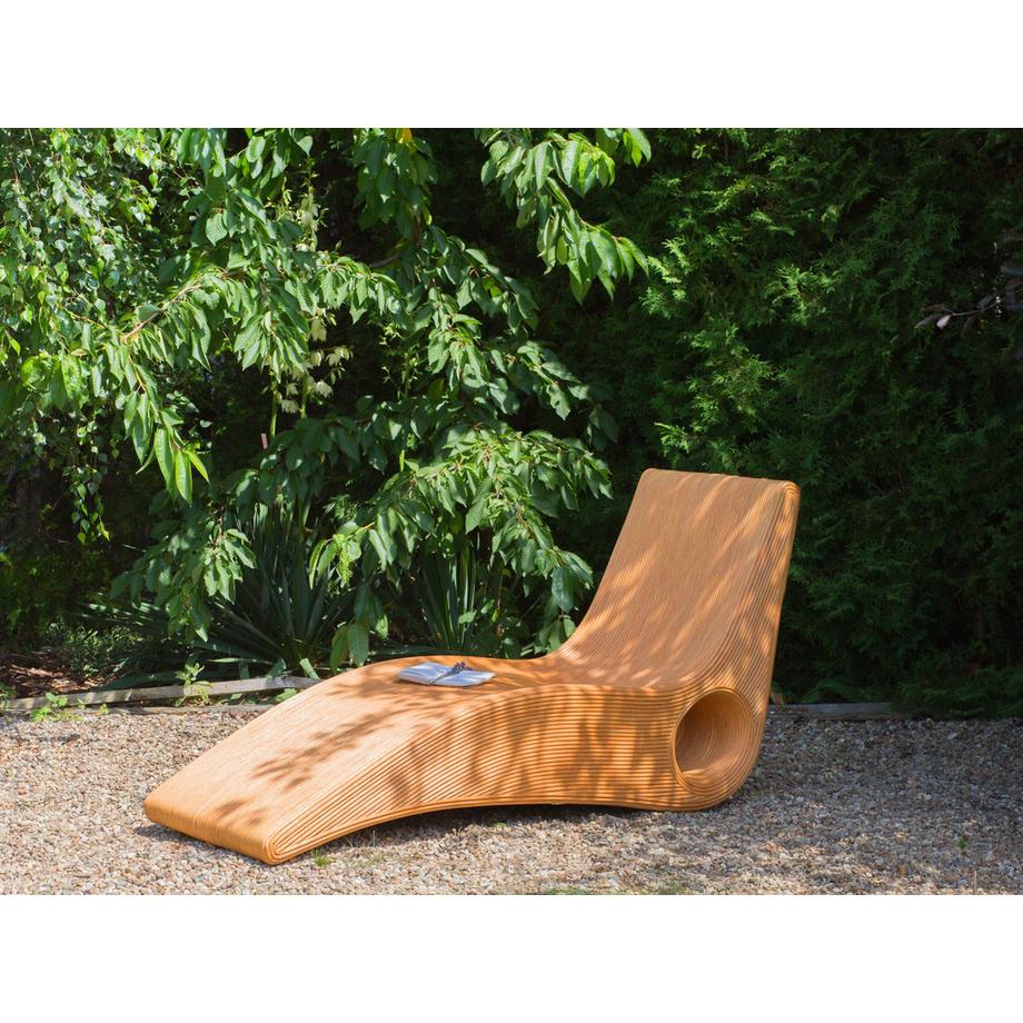 Beliani Sonnenliege aus Rattan Modern AIROLE  