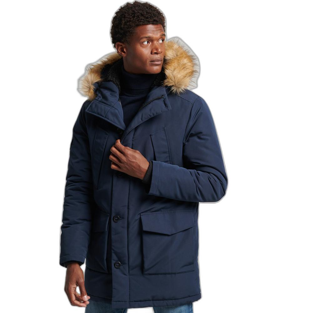 Superdry  parka à capuche avec fausse fourrure everest 