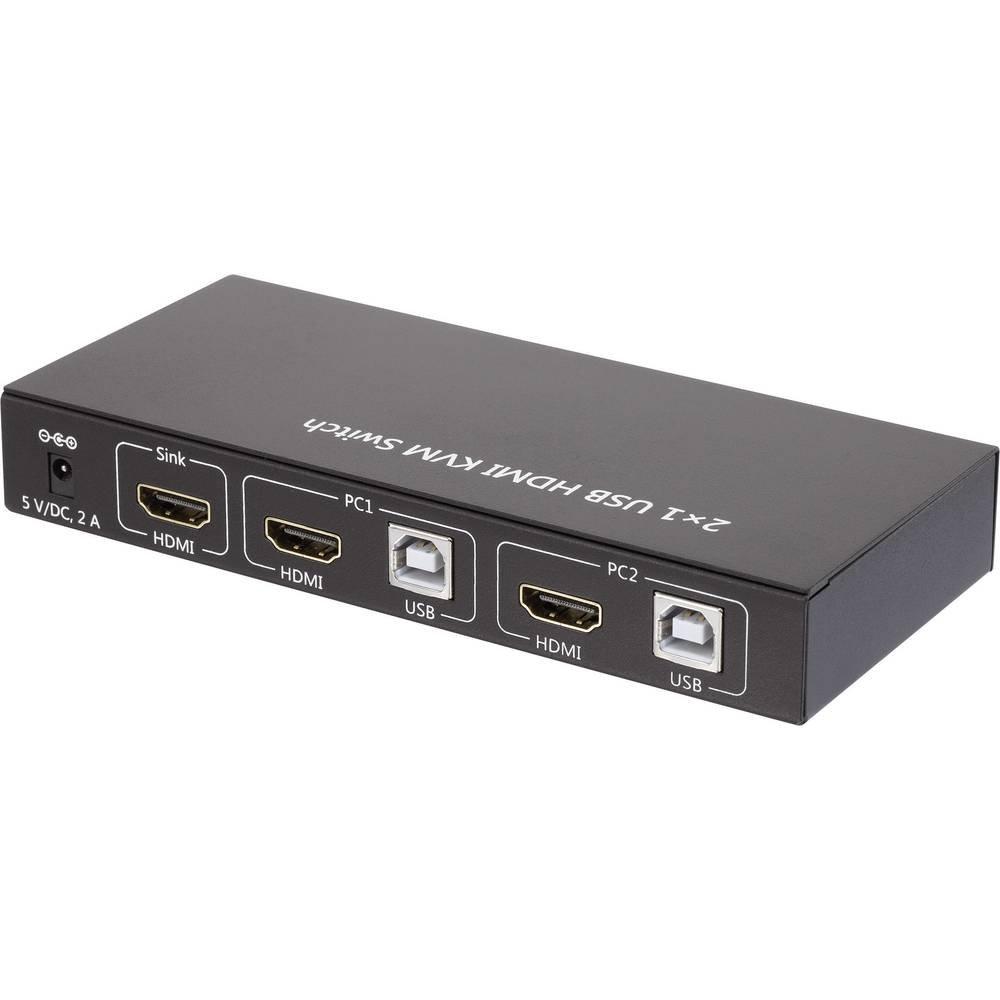 SpeaKa Professional  2×1 HDMI KVM Switch mit USB 