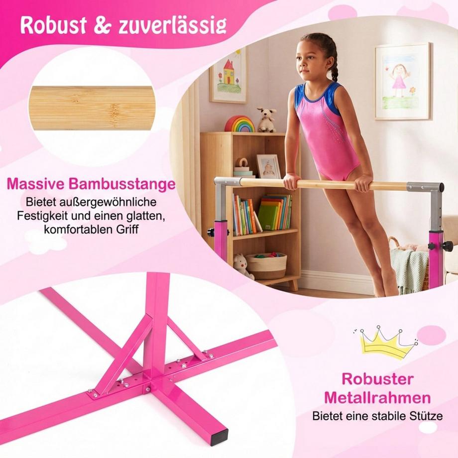 Northix  Barra da ginnastica regolabile per bambini 