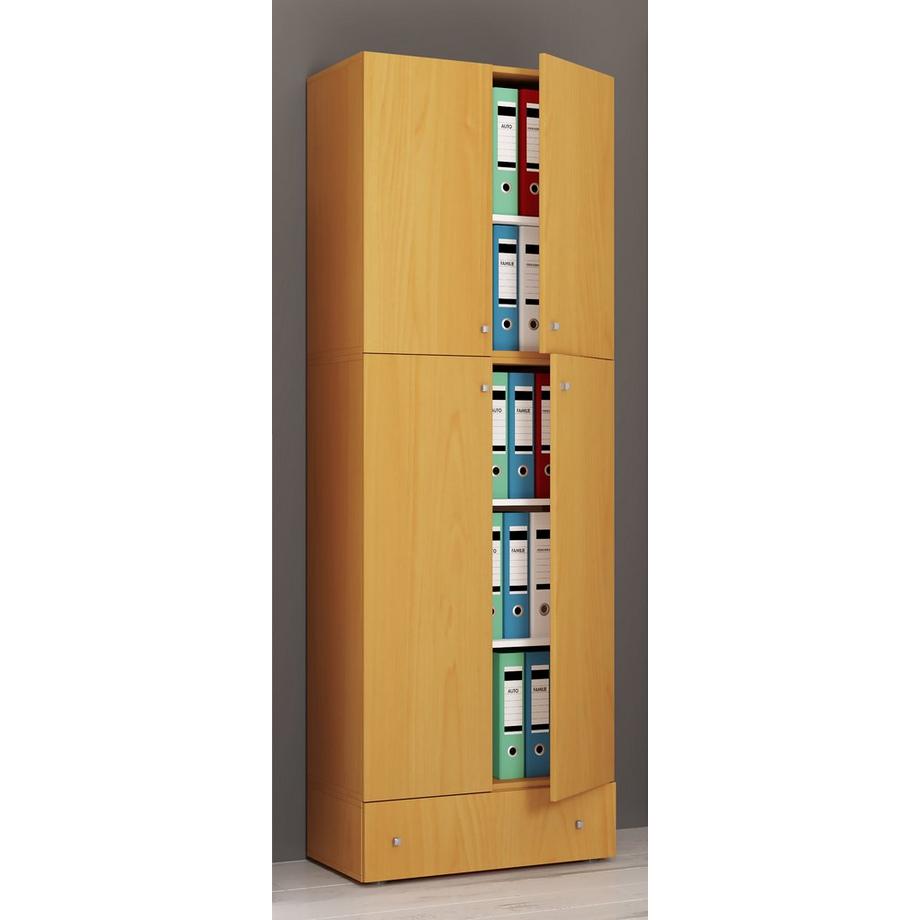 VCM XXL Armoire de bureau Armoire à dossiers Livres Meubles de bureau Classeur Armoire Lona 5f Tiroir  