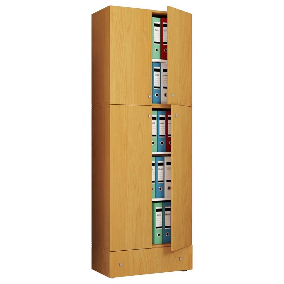 VCM XXL Armoire de bureau Armoire à dossiers Livres Meubles de bureau Classeur Armoire Lona 5f Tiroir  