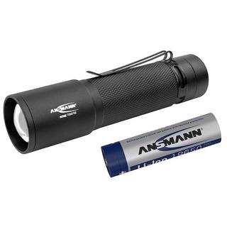 ANSMANN  Taschenlampe T600FRB inkl. Li-Ion Akku 18650 3400 mAh mit Micro-USB Ladebuchse 