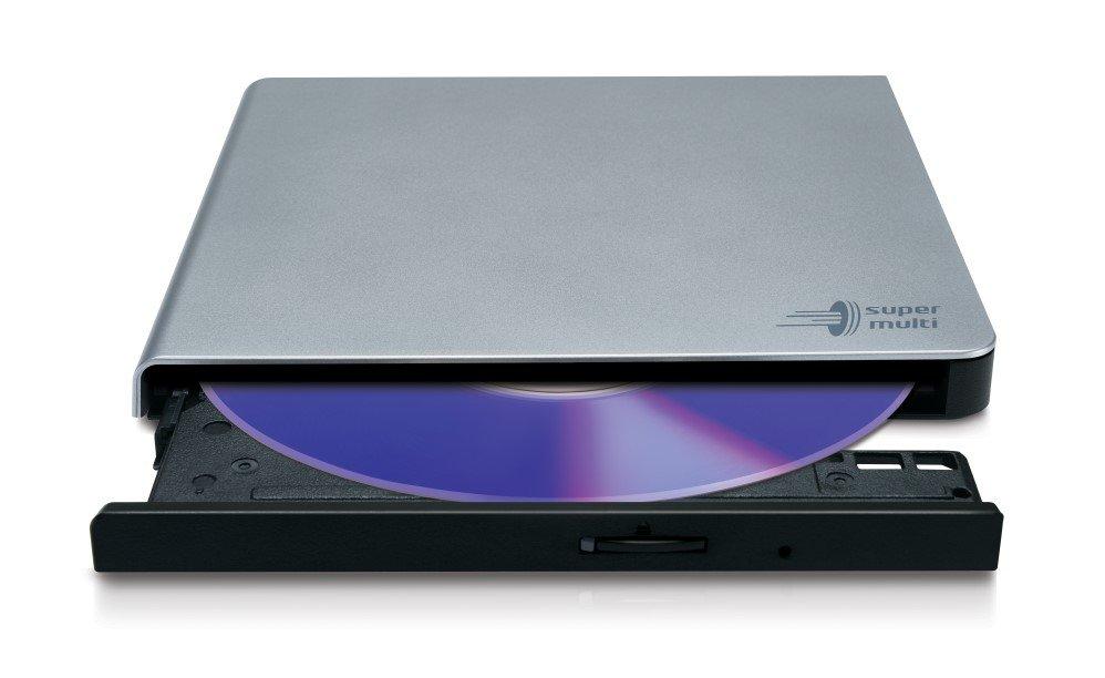 Hitachi-LG data Stor  Slim Portable DVD-Writer lettore di disco ottico DVD±RW Argento 