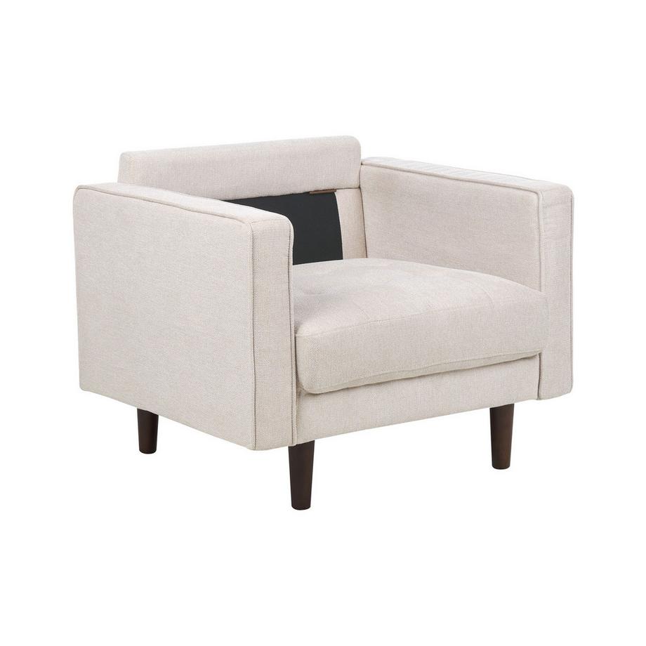 Beliani Fauteuil en Tissu Rétro NURMO  