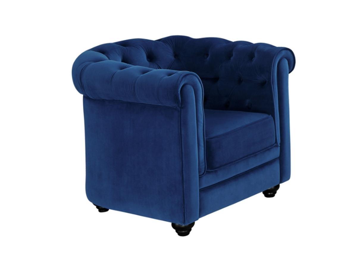 Vente-unique Sessel Samt CHESTERFIELD  