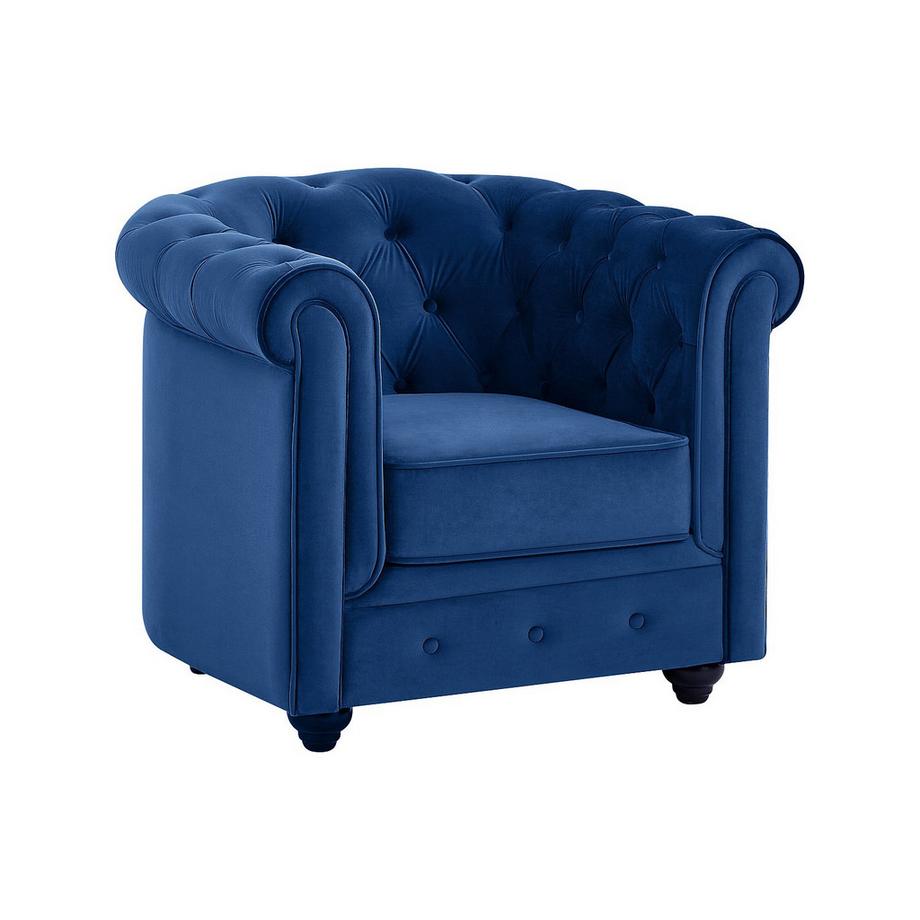 Vente-unique Sessel Samt CHESTERFIELD  
