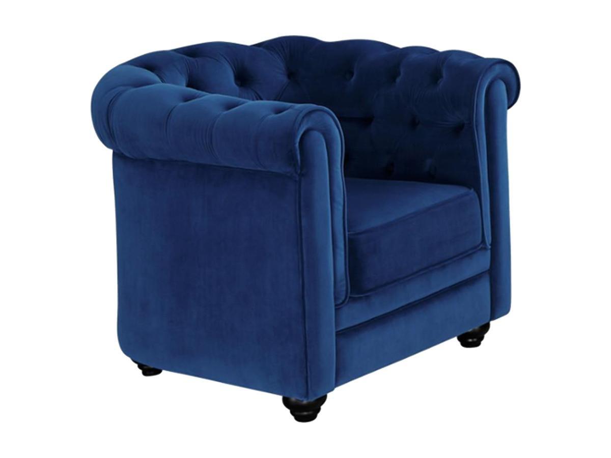 Vente-unique Sessel Samt CHESTERFIELD  