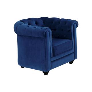 Vente-unique Sessel Samt CHESTERFIELD  