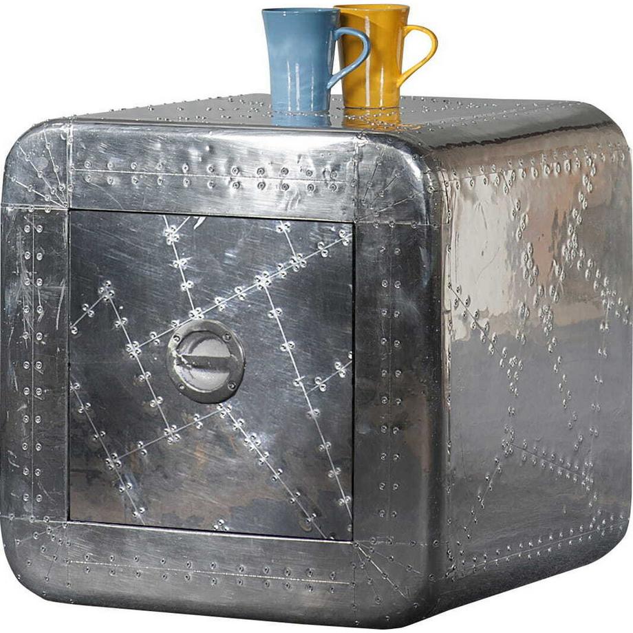 mutoni Comodino Aero silver 50x50  