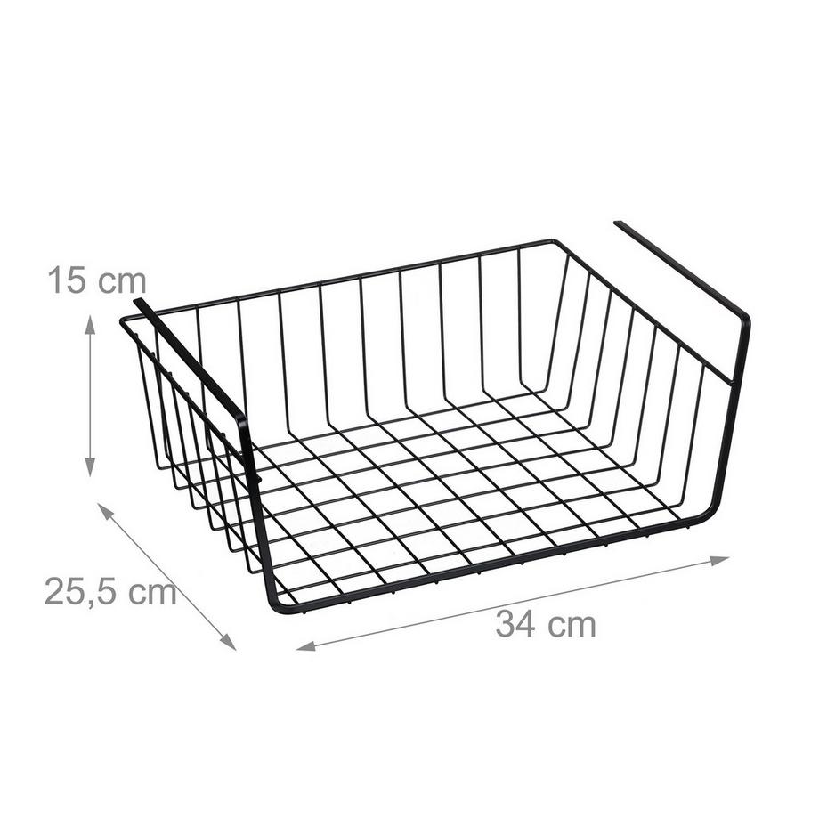 B2X Panier suspendu sous l'étagère en lot de 2  