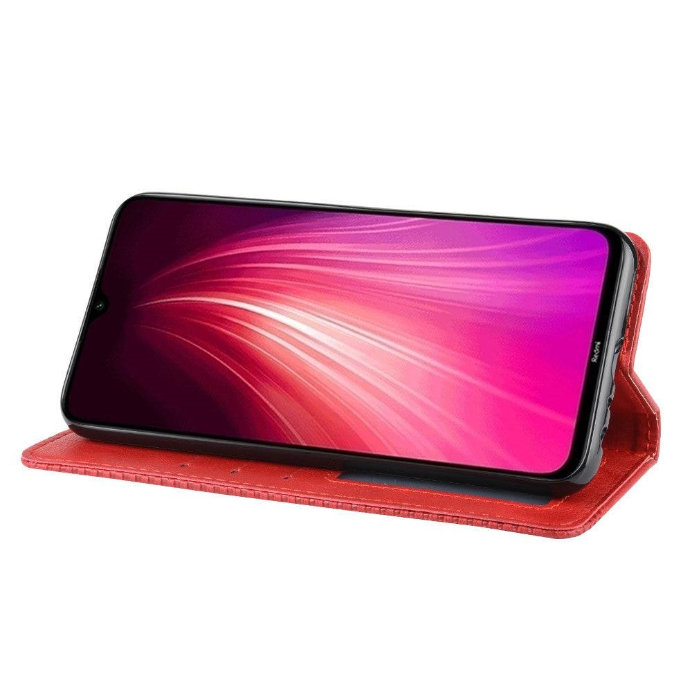 Cover-Discount  Xiaomi Redmi Note 8t - Vintage Flip Case Rot 