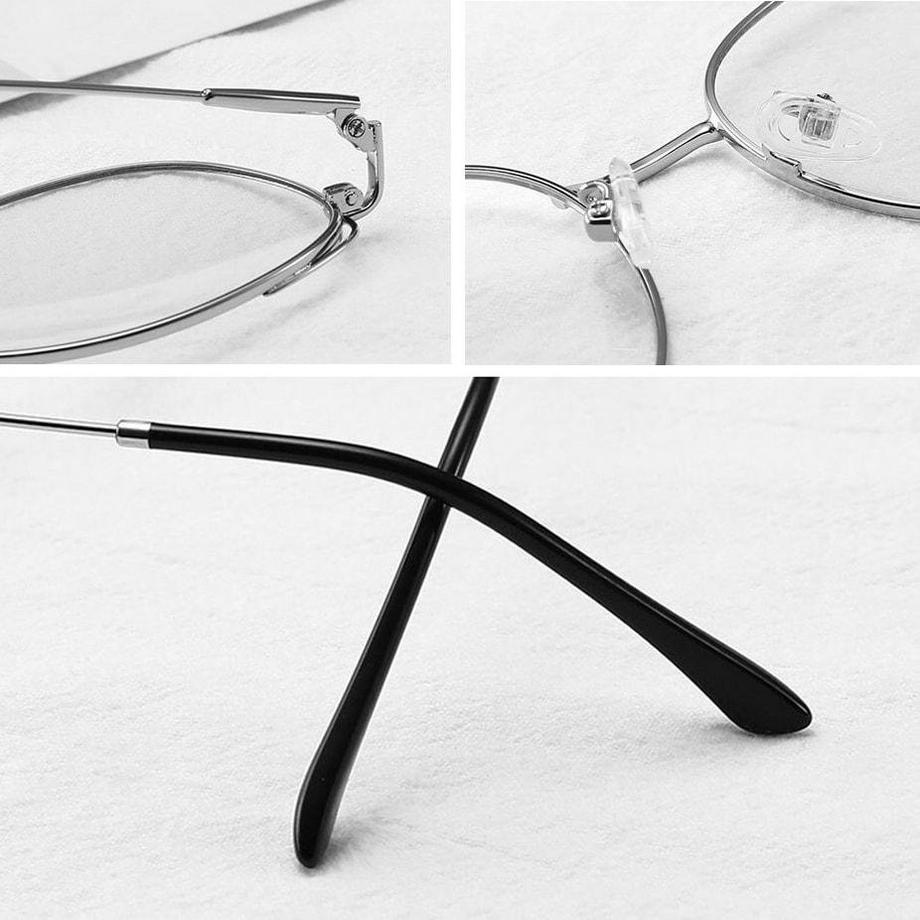 eStore Lunettes Anti-Lumière Bleue Oreilles de Chat Argent  
