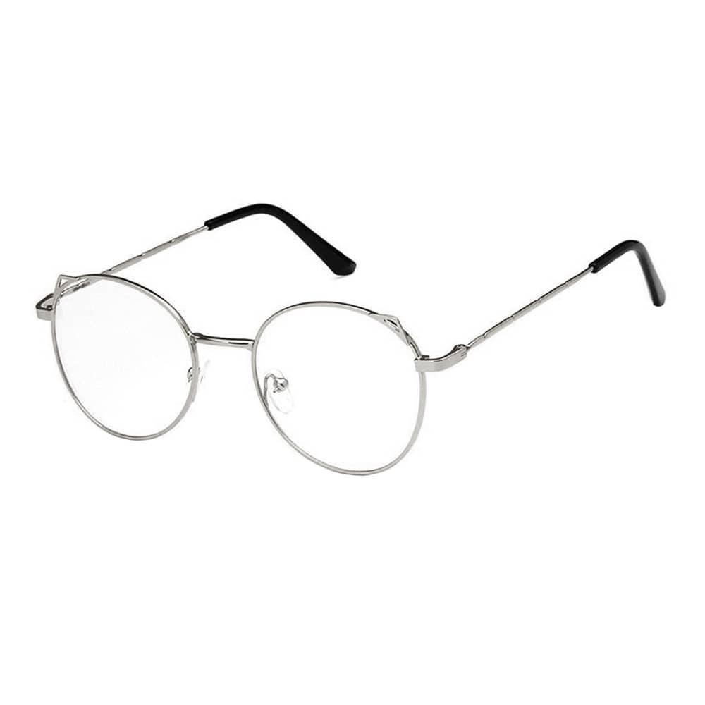 eStore  Lunettes anti-lumière bleue, oreilles de chat - Argent 