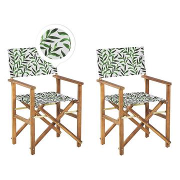 Lot de 2 chaises en Polyester Moderne CINE