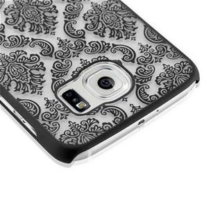 Cadorabo  Housse compatible avec Samsung Galaxy S6 - Hard Case Coque de protection au design fleur Paisley Henna contre les rayures et les chocs 