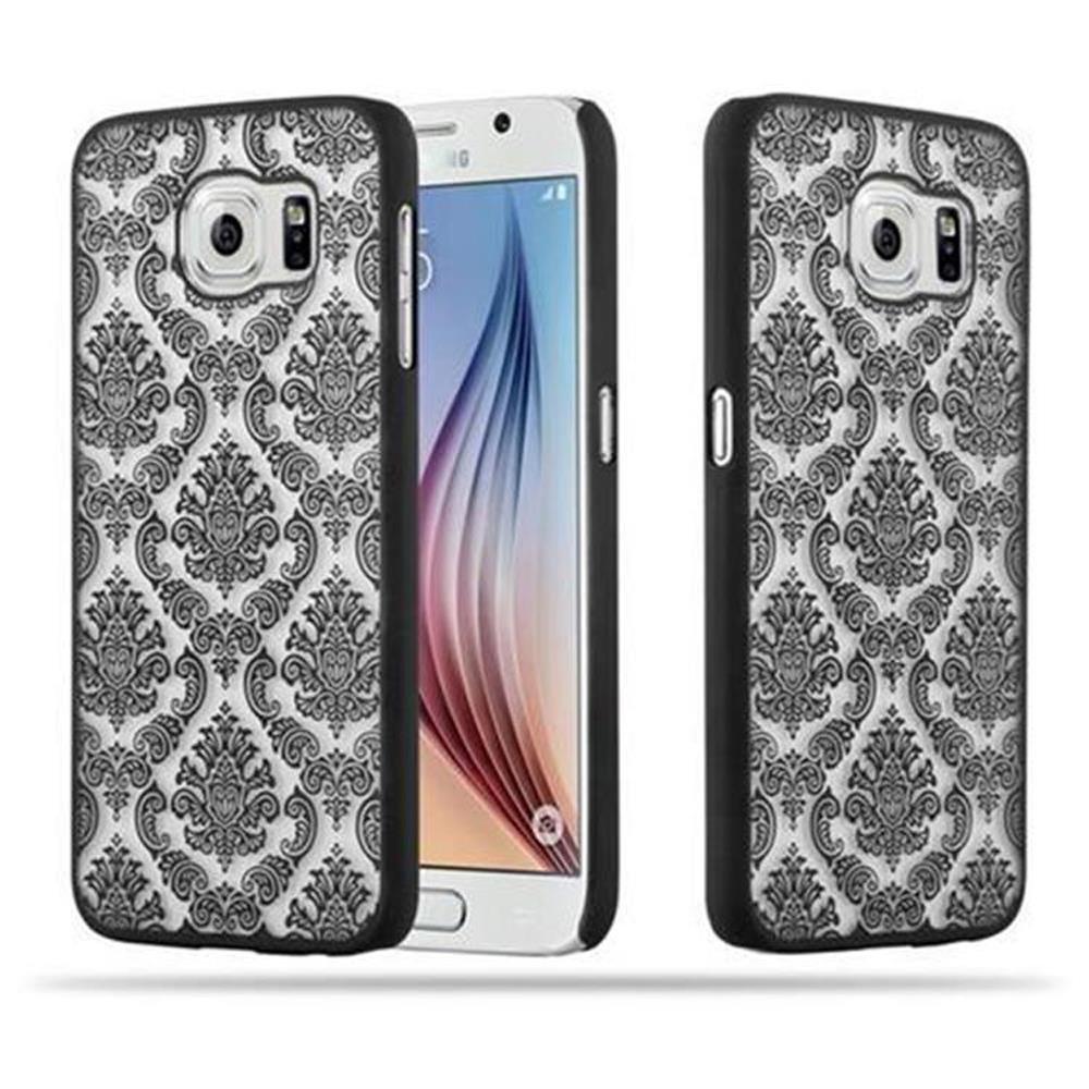 Cadorabo  Housse compatible avec Samsung Galaxy S6 - Hard Case Coque de protection au design fleur Paisley Henna contre les rayures et les chocs 