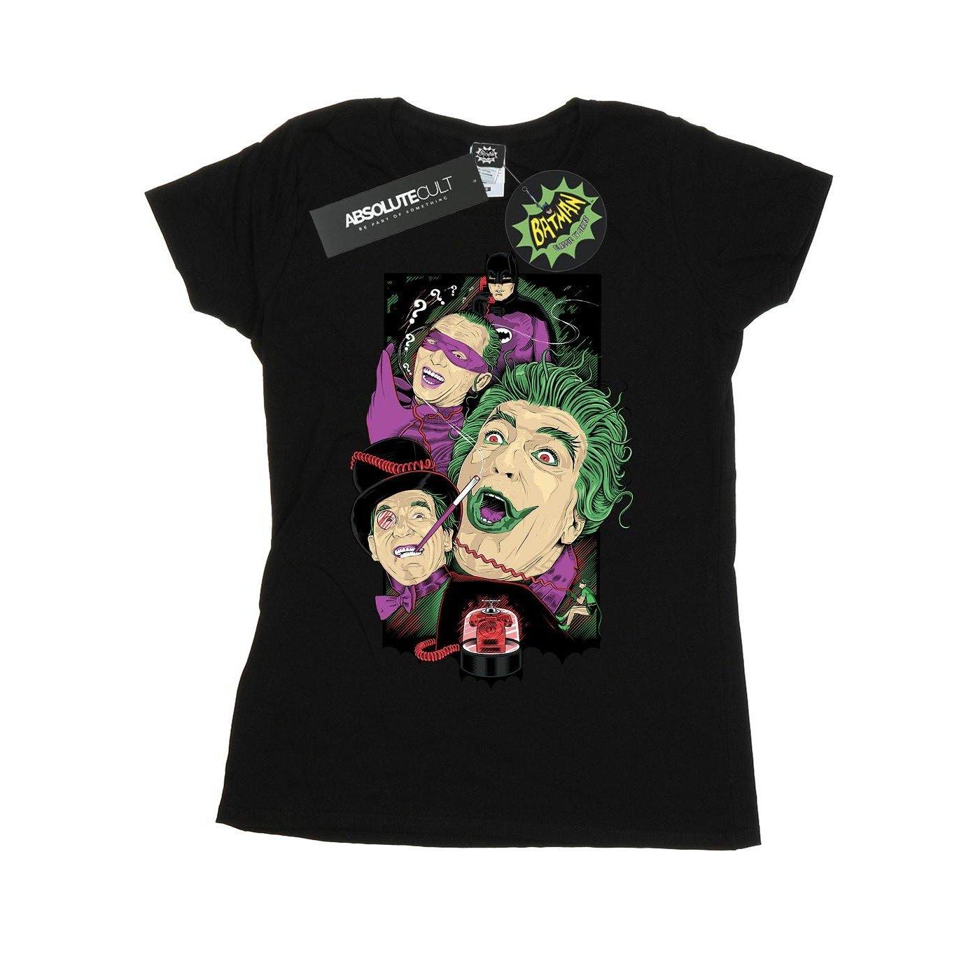 Image of Batman Tv Series Rogues Gallery Tshirt Damen Schwarz M