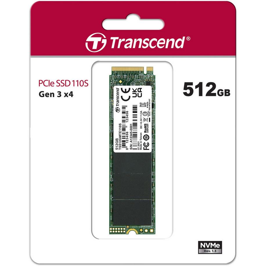 Transcend  PCIE SSD 110S 512GB M2 512GB NVME 2280 
