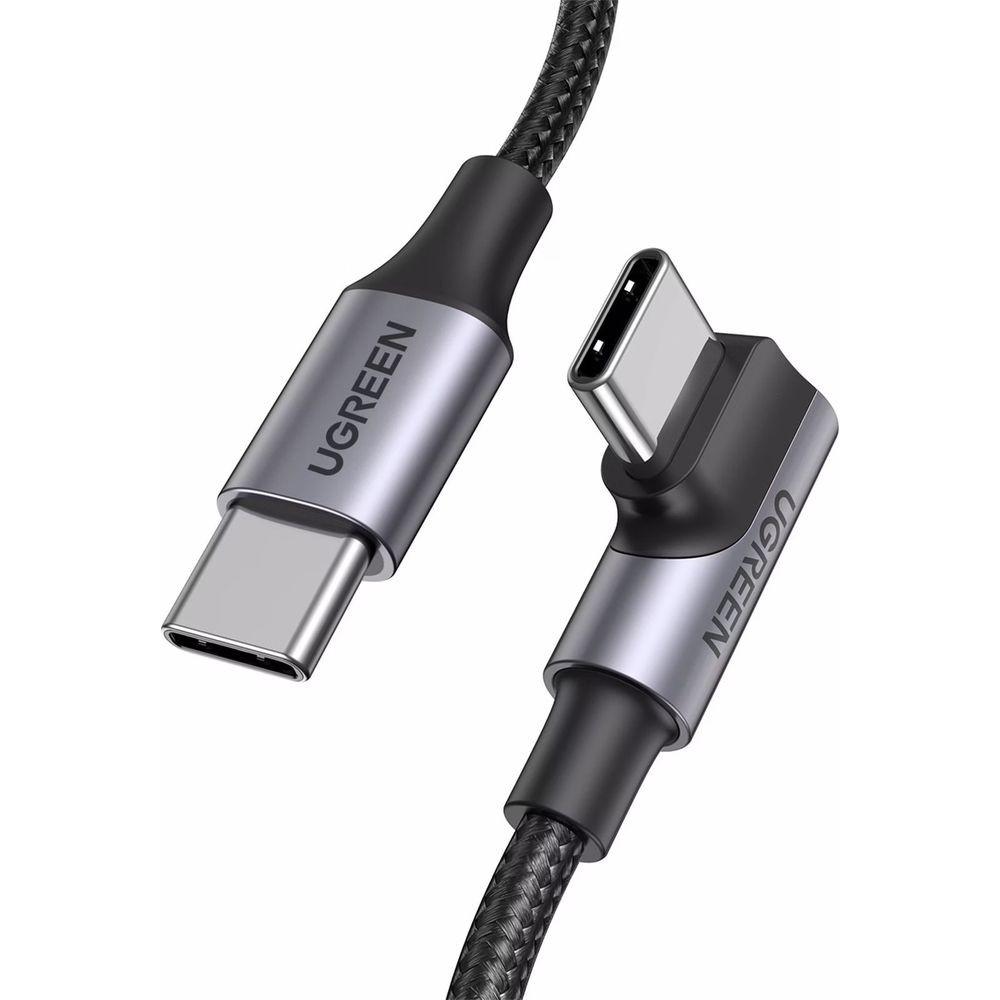 UGREEN  Câble UGREEN USB-C vers USB-C coudé, PD, 100W, 5A, 1m 