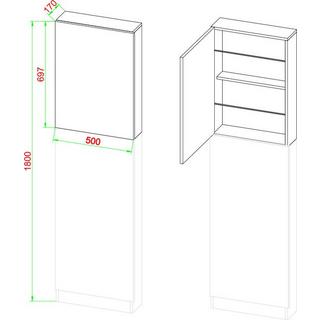 VCM Armoire à chaussures en bois Commode à chaussures Étagère à chaussures Support à chaussures Fulasi XL  