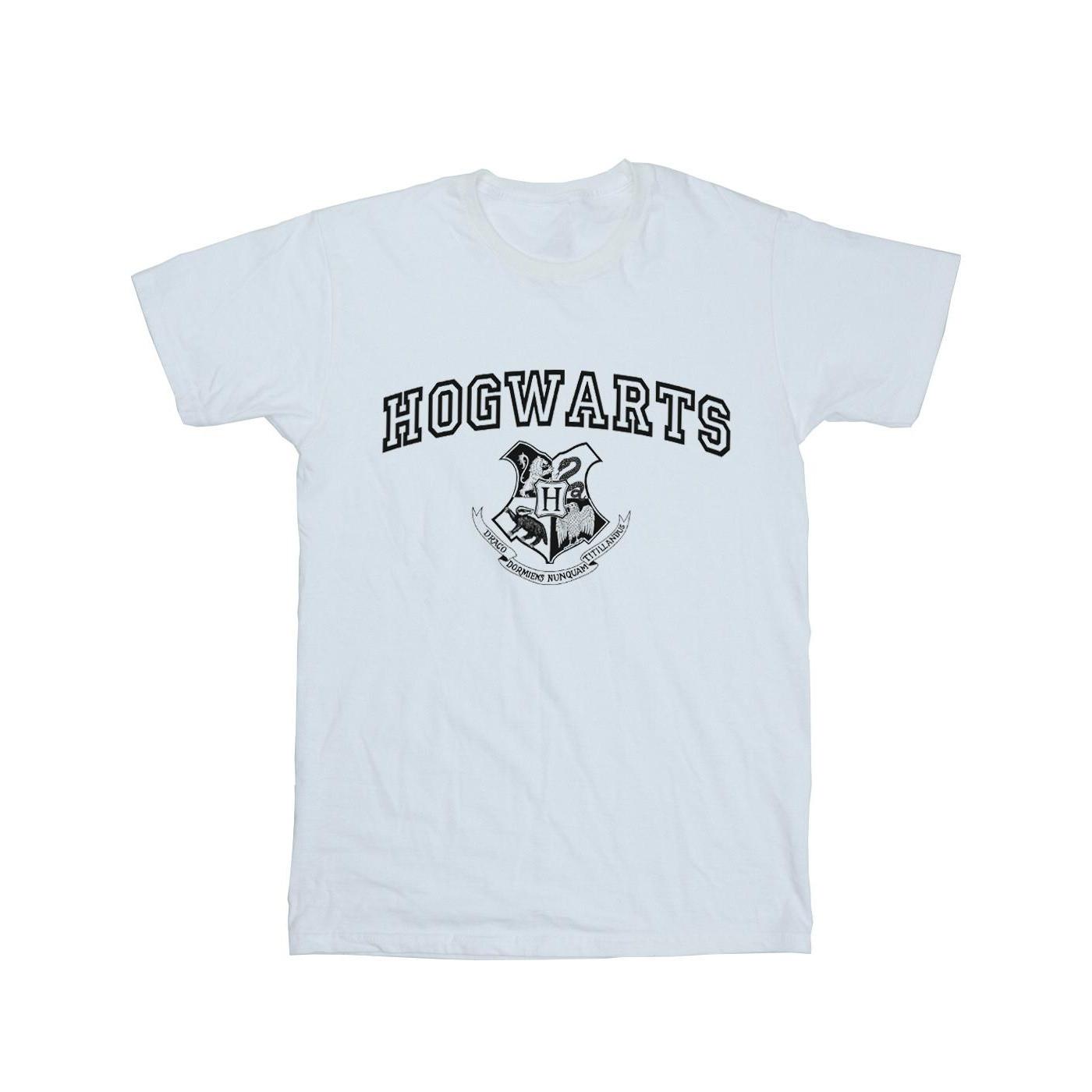 Image of Hogwarts Crest Tshirt Herren Weiss 3XL